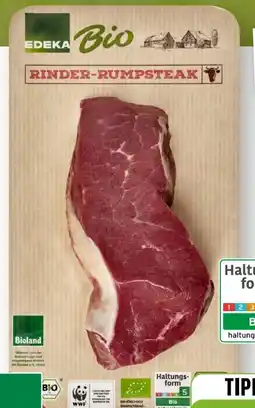 Scheck-in-Center Edeka Bio Bio-Rinder-Rumpsteak Angebot