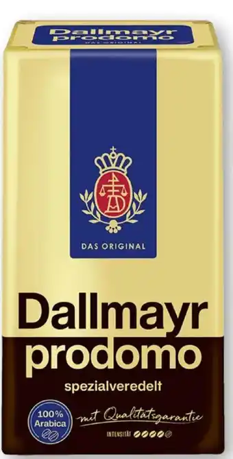 Scheck-in-Center Dallmayr Prodomo Kaffee Angebot