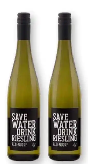 Scheck-in-Center Allendorf Save Water Drink Riesling Angebot