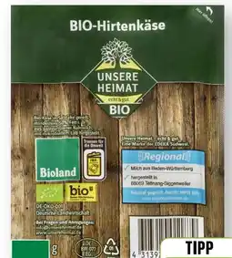 Scheck-in-Center Unsere Heimat Echt & Gut Bio-Hirtenkäse Angebot