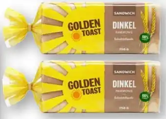 Scheck-in-Center Golden Toast Dinkel Harmonie Sandwich Angebot
