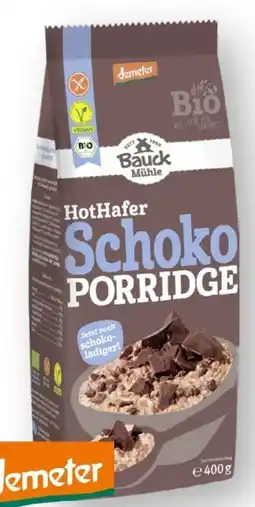 Scheck-in-Center Bauck Mühle Bio Hot Hafer Schoko Porridge Angebot