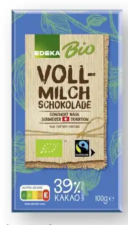 Scheck-in-Center Edeka Bio Vollmilchschokolade Angebot
