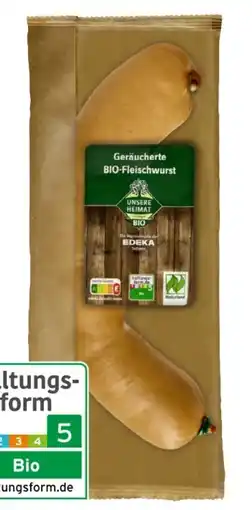Scheck-in-Center Unsere Heimat Echt & gut Bio-Fleischwurst Angebot