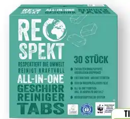 Scheck-in-Center Respekt Geschirrreiniger Tabs Angebot