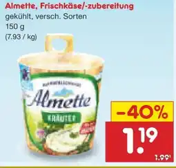 Netto Marken-Discount Almette Frischkäse Angebot