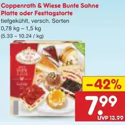 Netto Marken-Discount Coppenrath & Wiese Bunte Sahne Platte Auslese Angebot