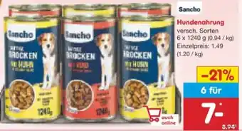 Netto Marken-Discount Sancho Hundenahrung Angebot
