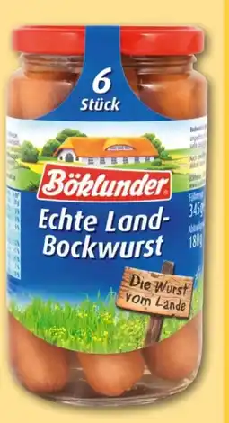 REWE Böklunder Echte Land-Bockwurst Angebot