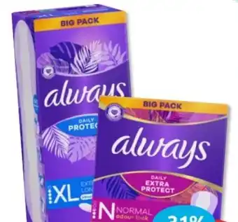 Budni Always Slipeinlagen Daily Protect Angebot
