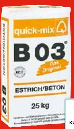 Hellweg Quick-Mix Beton-Estrich B 03 Angebot