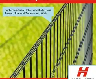 Hellweg Doppelstab-Gittermatten-Zaunsystem Angebot