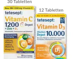 Budni Tetesept Vitamin C 1200 + Zink D3 Depot Angebot