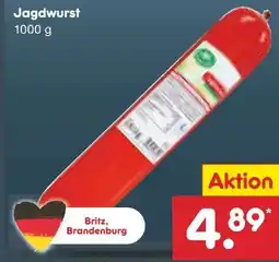 Netto Marken-Discount Eberswalder Jagdwurst Angebot