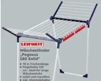 Globus Baumarkt Leifheit Wäscheständer Pegasus 180 Solid Angebot