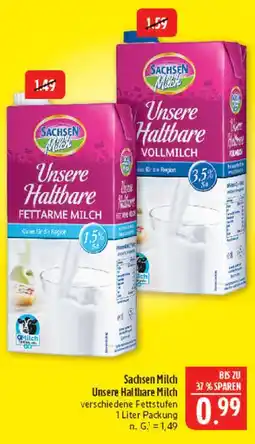 Marktkauf Sachsen milch unsere haltbare fettarme milch Angebot
