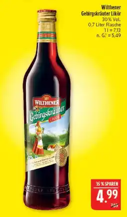 Marktkauf Wilthener gebirgskräuter likör Angebot