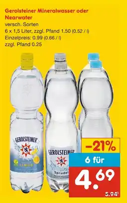 Netto Marken-Discount Gerolsteiner mineralwasser Angebot