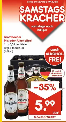 Netto Marken-Discount Krombacher pils oder alkoholfrei Angebot