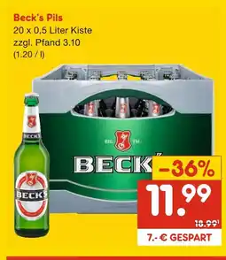 Netto Marken-Discount Beck's pils Angebot