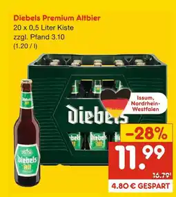 Netto Marken-Discount Diebels premium altbier Angebot