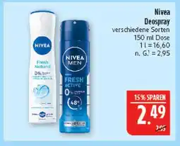 Marktkauf Nivea fresh natural Angebot