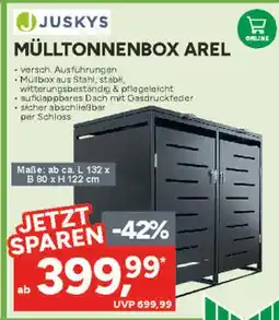 Marktkauf Juskys mülltonnenbox arel Angebot