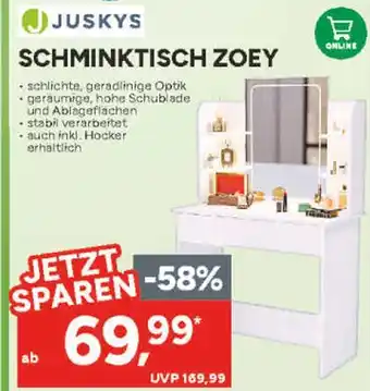 Marktkauf Juskys schminktisch zoey Angebot