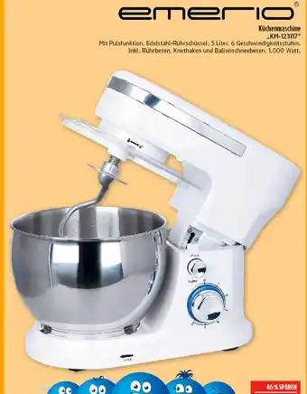 Marktkauf Emerio küchenmaschine „km-123117 Angebot