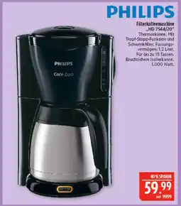 Marktkauf Philips filterkaffeemaschine hd 7544/20 Angebot