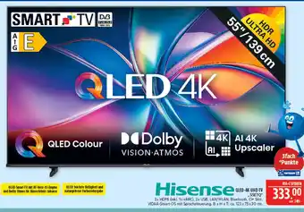 Marktkauf Hisense qled-4k-uhd-tv Angebot