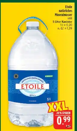 Marktkauf Etoile natürliches mineralwasser still Angebot