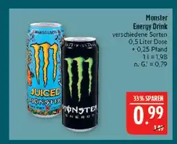 Marktkauf Monster energy drink Angebot