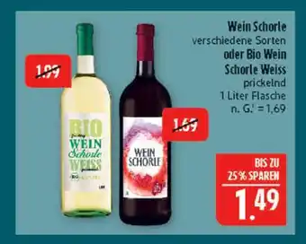 Marktkauf Bio wein schorle weiss Angebot