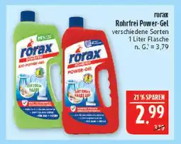 Marktkauf Rorax rohrfrei bio-power-gel Angebot