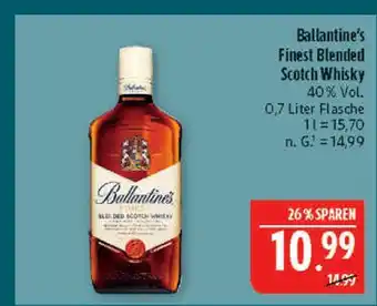 Marktkauf Ballantine's finest blended scotch whisky Angebot