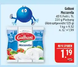 Marktkauf Galbani mozzarella Angebot