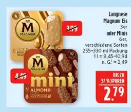 Marktkauf Langnese magnum eis 3er Angebot