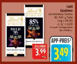 Marktkauf Lindt excellence mild 70% cacao Angebot