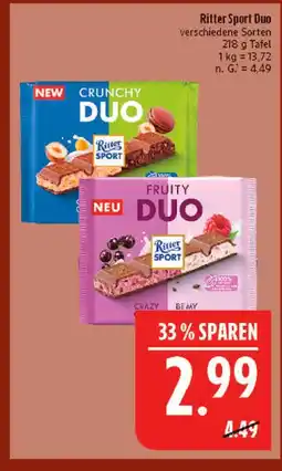 Marktkauf Ritter sport crunchy duo Angebot