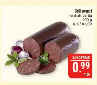 Marktkauf Grützwurst Angebot