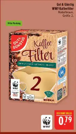 Marktkauf Gut & günstig wwf kaffeefilter Angebot