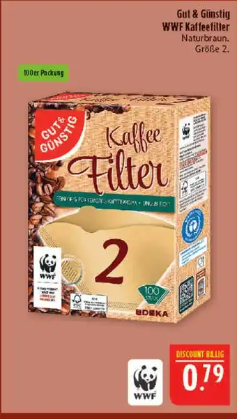 Marktkauf Gut & günstig wwf kaffeefilter Angebot