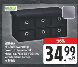 E-Center Kesper sitzbank Angebot
