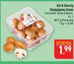 Marktkauf Gut & günstig champignons braun Angebot