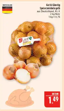 Marktkauf Gut & günstig speisezwiebeln gelb Angebot