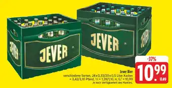 E-Center Jever bier Angebot