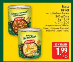 Marktkauf Erasco linsen-eintopf mit würstchen Angebot