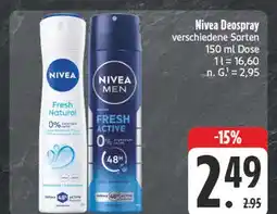E-Center Nivea fresh natural Angebot