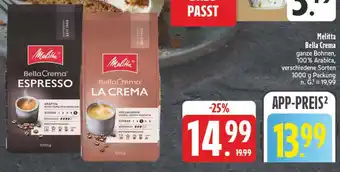 E-Center Melitta bella crema espresso Angebot